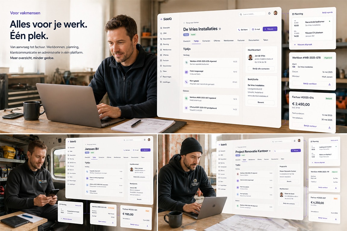 SideIQ Alles Voor Je Werk